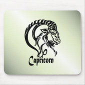 Steenbok de Zee Geit Zodiac Groen Muismat (Voorkant)