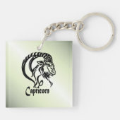 Steenbok de Zee Geit Zodiac Groen Sleutelhanger (Achterkant)