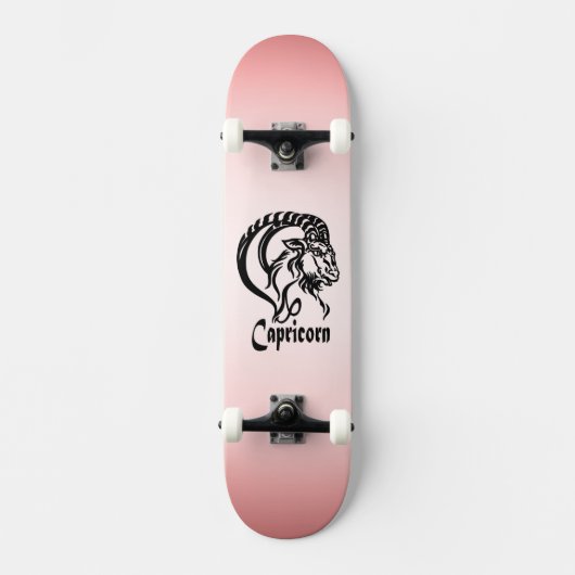 Steenbok de Zee Geit Zodiac Persoonlijk Skateboard (Voorkant)