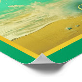 Steenbok de Zeegeit Sterrenbeeld Poster (Hoek)