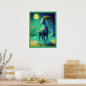 Steenbok de Zeegeit Sterrenbeeld Poster (Keuken)