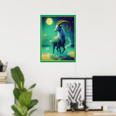 Steenbok de Zeegeit Sterrenbeeld Poster (Thuiskantoor)