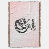 Steenbok de Zeegeit Zodiac Deken (Voorkant Verticaal)