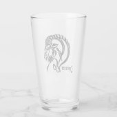 Steenbok de Zeegeit Zodiac Glas (Achterkant)
