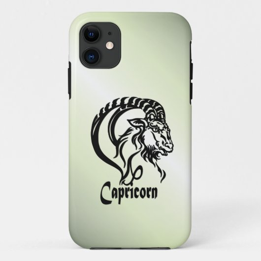 Steenbok de Zeegeit Zodiac Groen Case-Mate iPhone Case (Achterkant)