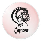 Steenbok de Zeegeit Zodiac Keramische Knop (Voorkant)