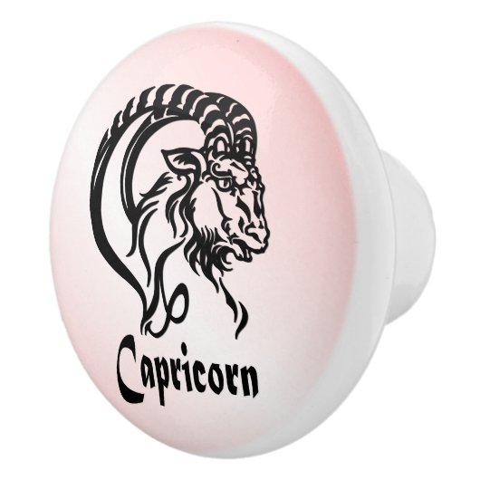 Steenbok de Zeegeit Zodiac Keramische Knop (Rechts)