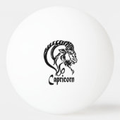 Steenbok de Zeegeit Zodiac Pingpongbal (Achterkant)