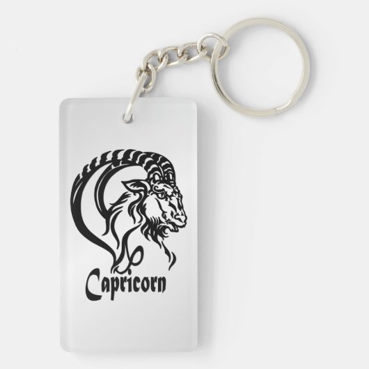 Steenbok de Zeegeit Zodiac Sleutelhanger (achterkant)