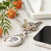Steenbok de Zeegeit Zodiac Sleutelhanger (Zijkant)