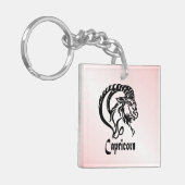 Steenbok de Zeegeit Zodiac Sleutelhanger (Voorkant Links)