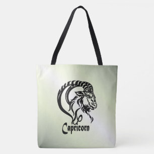 Steenbok de Zeegeit Zodiak Groen Tote Bag