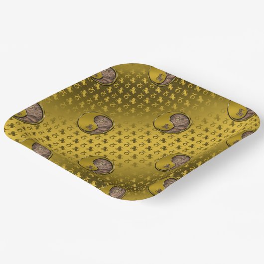 Steenbok de Zeevaart Papieren Bordje (Gebogen)