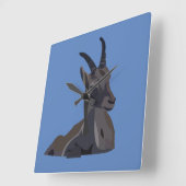Steenbok Dier Geit Vierkante Klok (Hoek)
