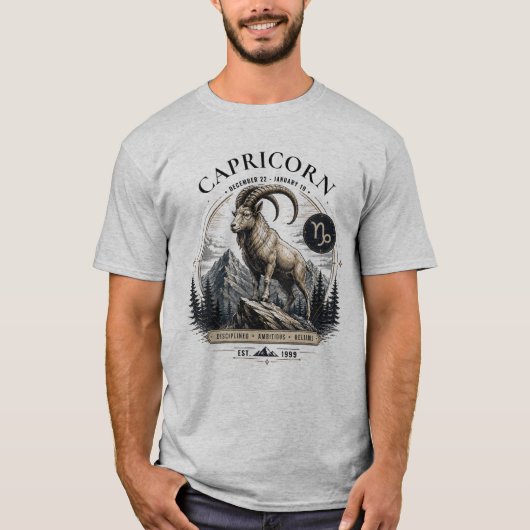 Steenbok Dieren T-shirt (Voorkant)