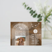 Steenbok Dierenriem Astrologie Teken Foto Geboorte Briefkaart (Staand voorkant)