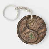 Steenbok en aardgeit sleutelhanger (Voorkant)