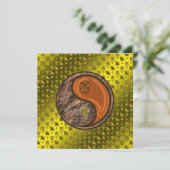 Steenbok en houten aap kaart (Staand voorkant)