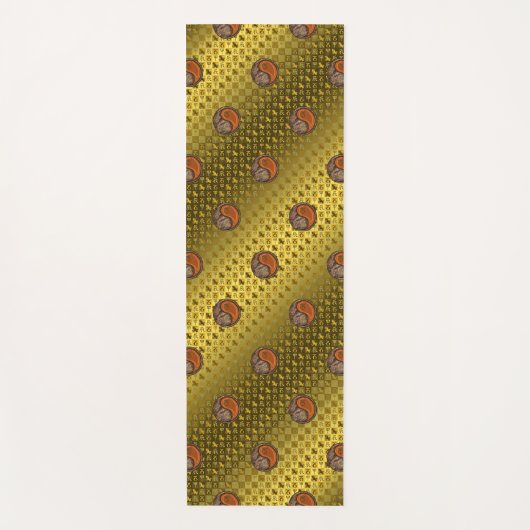 Steenbok en houten draak yogamat (Voorkant)