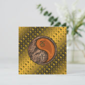 Steenbok en houten paard kaart (Staand voorkant)