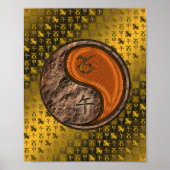 Steenbok en houten paard poster (Voorkant)