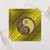 Steenbok en metalen aap kaart (Voorkant / Achterkant in situ)