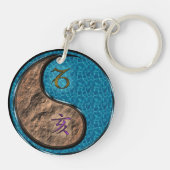 Steenbok en waterbeer sleutelhanger (Achterkant)