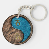 Steenbok en waterdraak sleutelhanger (Achterkant)