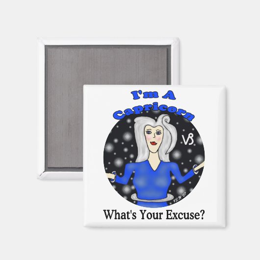 Steenbok excusmagneet magneet (Voorkant / Achterkant)