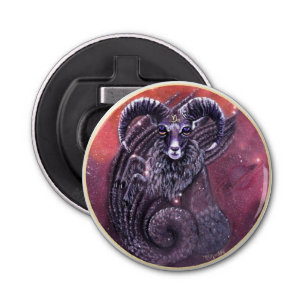 Steenbok flesopener button flesopener