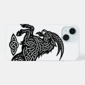 Steenbok — Geïnkte Zodiac Geit‑Vis iPhone 15 Case (Achterkant horizontaal)