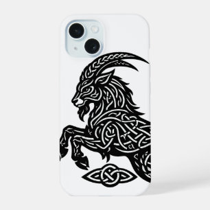 Steenbok — Geïnkte Zodiac Geit‑Vis iPhone 15 Case