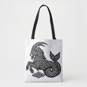Steenbok — Geïnktelegeerde Dierenriem Geit‑Vis Tote Bag