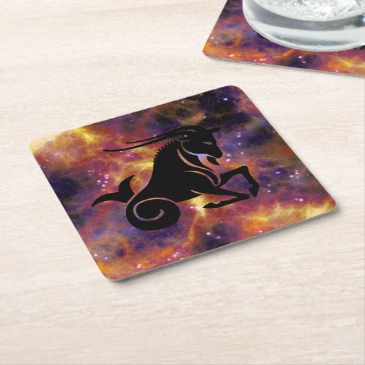 steenbok geit onderzetters (Schuin)