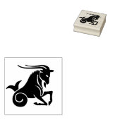 Steenbok geitendierenriem kunststempel rubberstempel (Gestempeld)