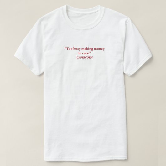 Steenbok Geplande storing Zodiac T-shirt (Design voorkant)