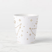 Steenbok Goud Abstract Constellatie Koffie Mok (Voorkant)