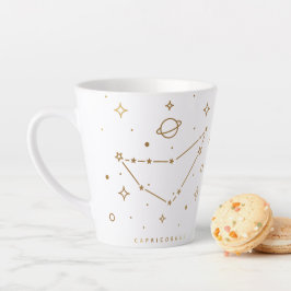 Steenbok Goud Abstract Constellatie Koffie Mok