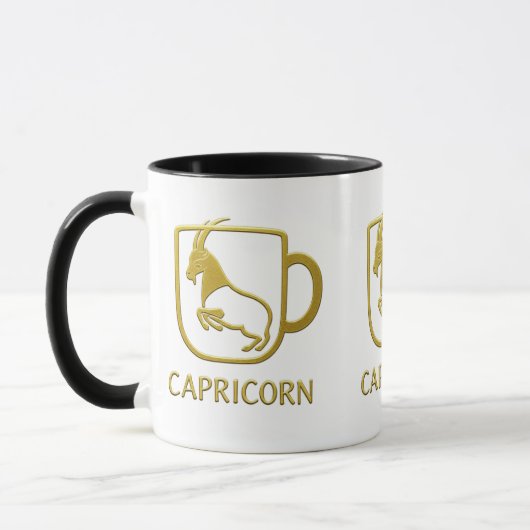 Steenbok Gouden Zodiacemok | Mok (Links)