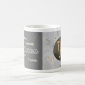 Steenbok Grijs Astrologie Dierenriem Teken Koffiemok (Center)