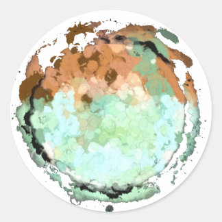 Steenbok Groen Bruin Maan Sticker