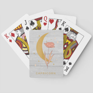 Steenbok Hemelse Botanische Horoscoop Astrologie Pokerkaarten