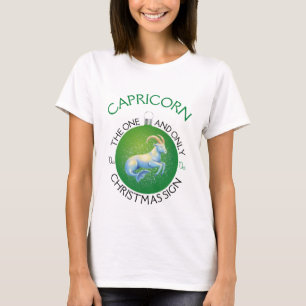 Steenbok Het Kerstmis Sterrenbeeld T-shirt