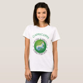 Steenbok Het Kerstmis Sterrenbeeld T-shirt (Voorkant volledig)