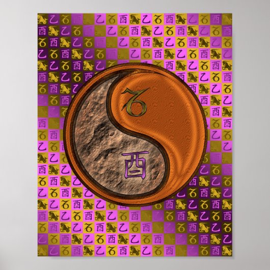 Steenbok & Hout Haan Poster (Voorkant)
