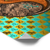 Steenbok & Hout Hond Poster (Hoek)