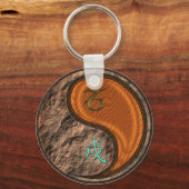 Steenbok & Hout Hond Sleutelhanger (Voorkant)