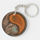 Steenbok & Hout Hond Sleutelhanger (Achterkant)