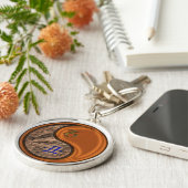 Steenbok & Hout Ox Sleutelhanger (Zijkant)