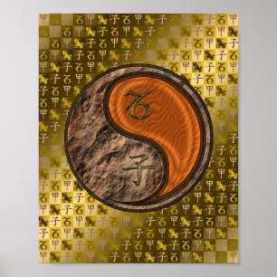 Steenbok & Hout Rat Poster